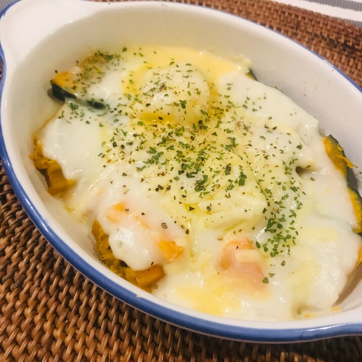 ★かぼちゃ★シチューで簡単グラタン!
